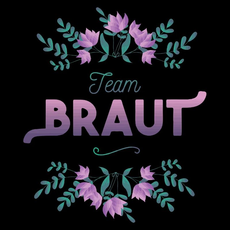 Team Braut mit Blumen Dekor