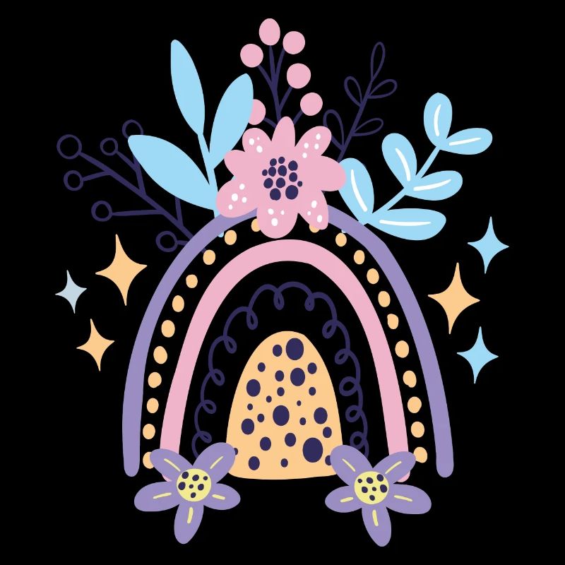 Pastel Rainbow Bloom