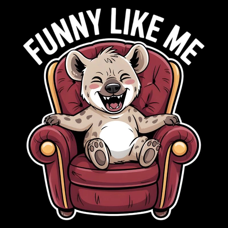 Niedliche Hyäne Comicfigur