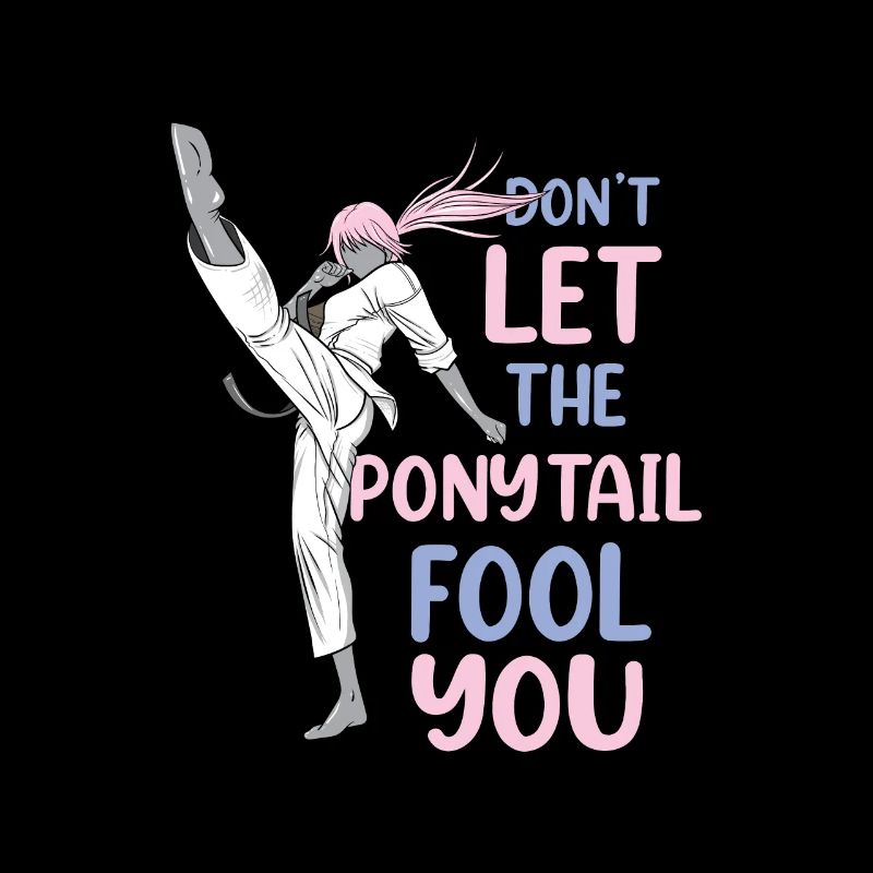 Ne laissez pas la queue de cheval vous tromper Karaté drôle