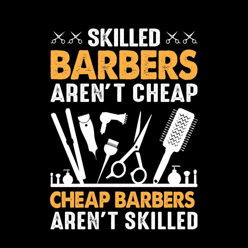 Drôle de barbier Coiffeur Disant Barbiers qualifiés