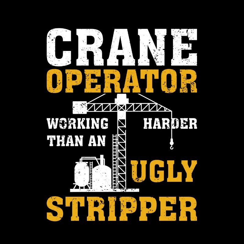 Crane Operator Working Harder Than An Ugly