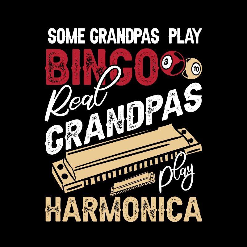 Harmonica Grandpa Drôle d’harmoniciste