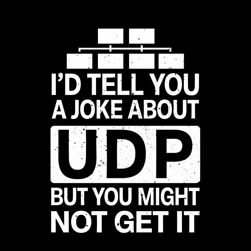 Funny Joke About UDP Network Administrator IT Tech