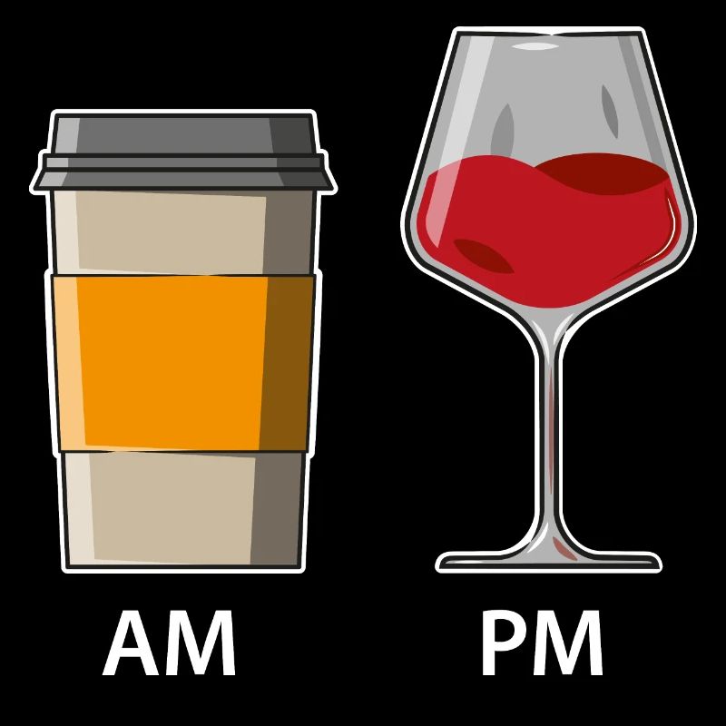 AM PM - Café le matin - Vin le soir