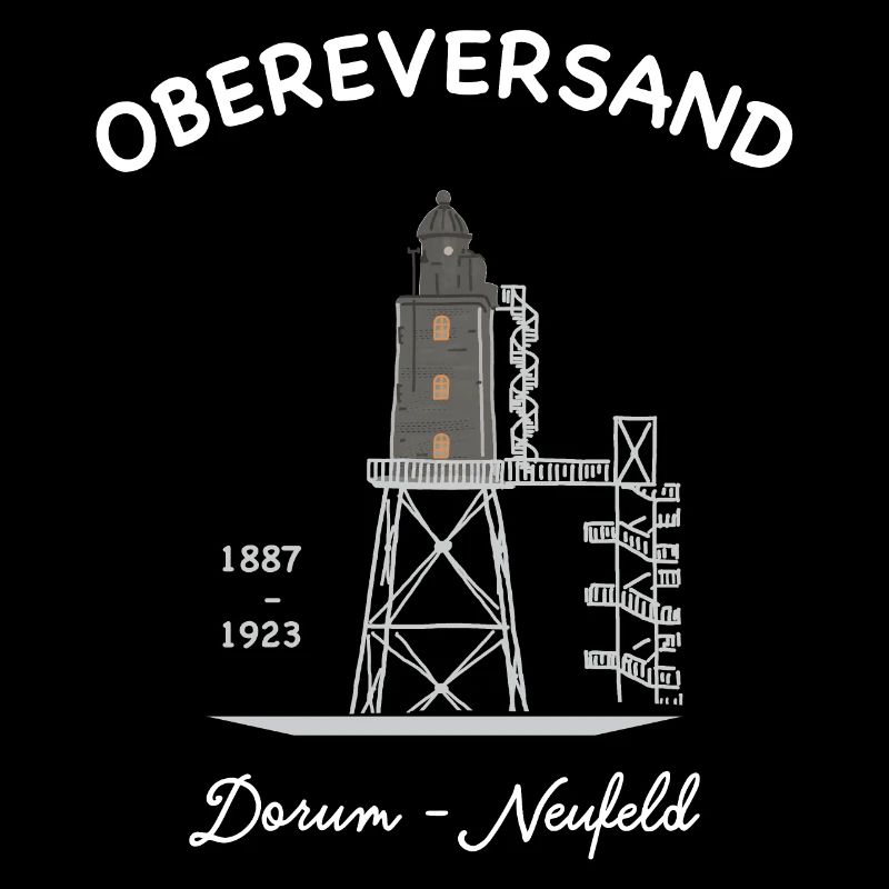 Phare Dorum - Neufeld, côte allemande de la mer du Nord