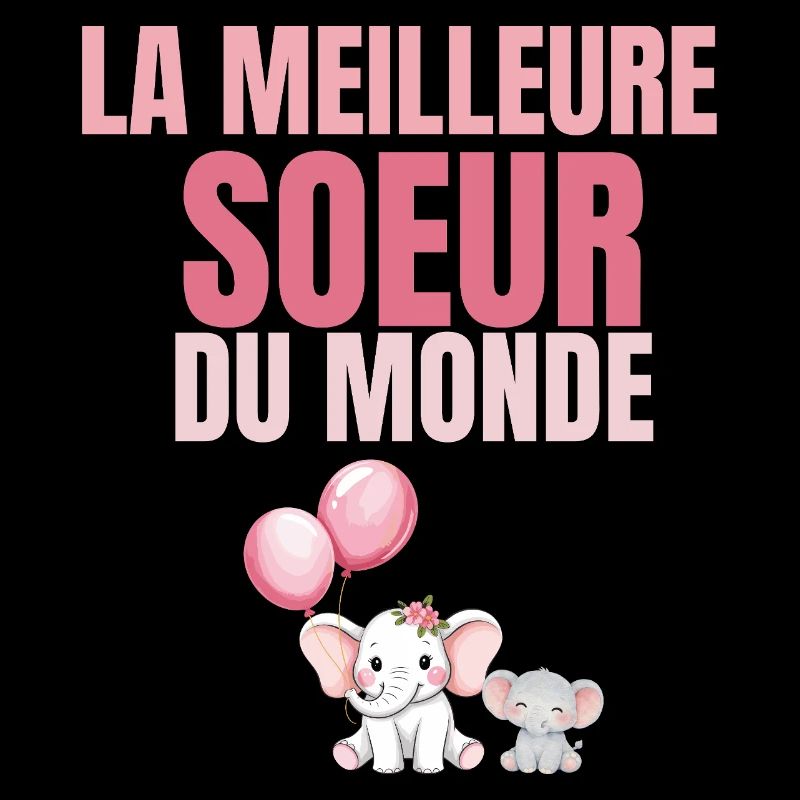 Die beste Schwester in der rosa Welt