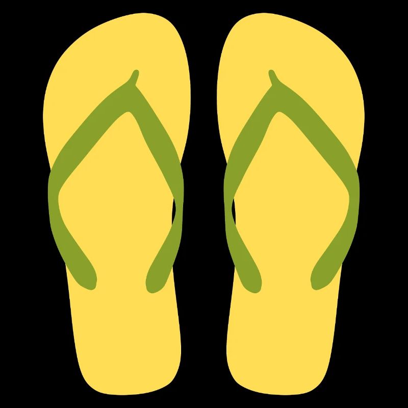 Sonnengelbe Flipflops