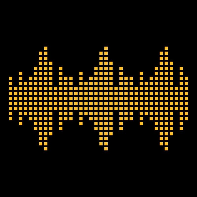 digital Wellenform Frequenz Gitter Matrix Musik