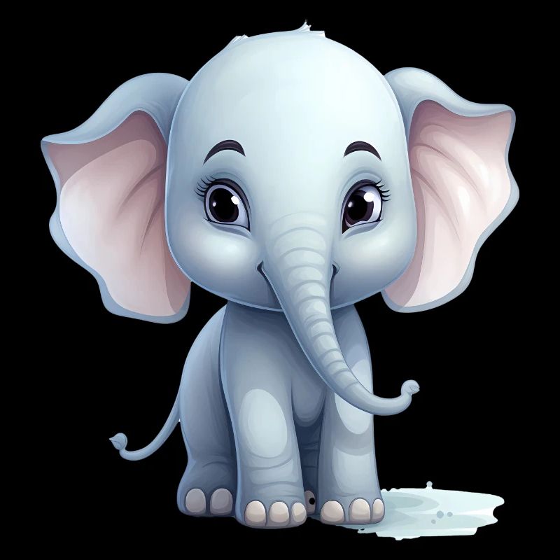 Bébé éléphant mignon