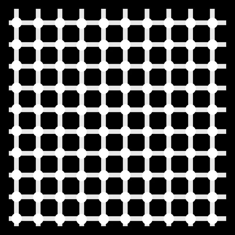 Hermann Grille Perception Illusion Optique Cadeau