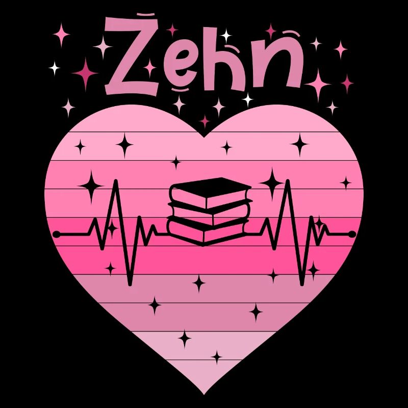 10. Geburtstag Lesen Bücher Buch Mädchen Tochter