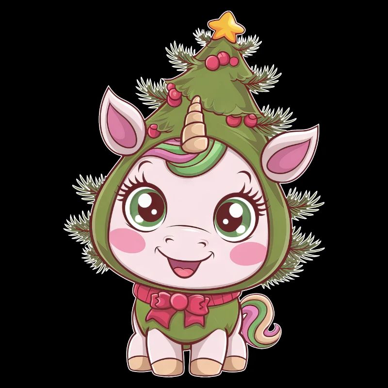 Drôle de sapin de Noël Costume de chat de Noël