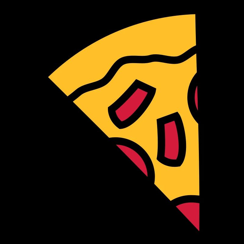paprika pieces pizza round large comic cartoon cli