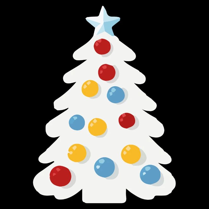 Sapin de noël enneigé