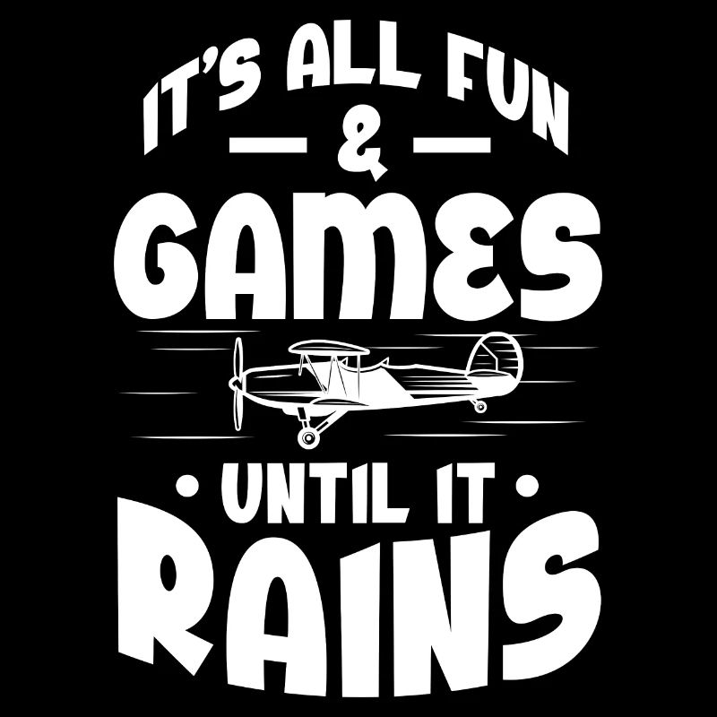 It's all fun and games until it rains RC plane