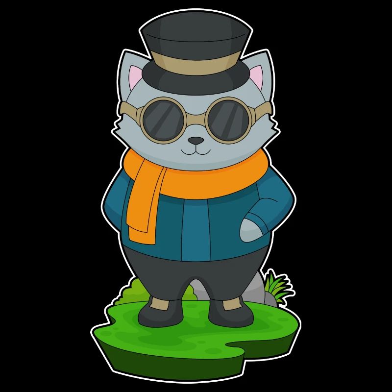 Katze Sonnenbrille