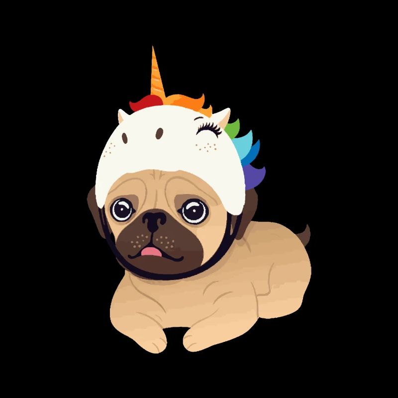 Einhorn Mops Unicorn pug