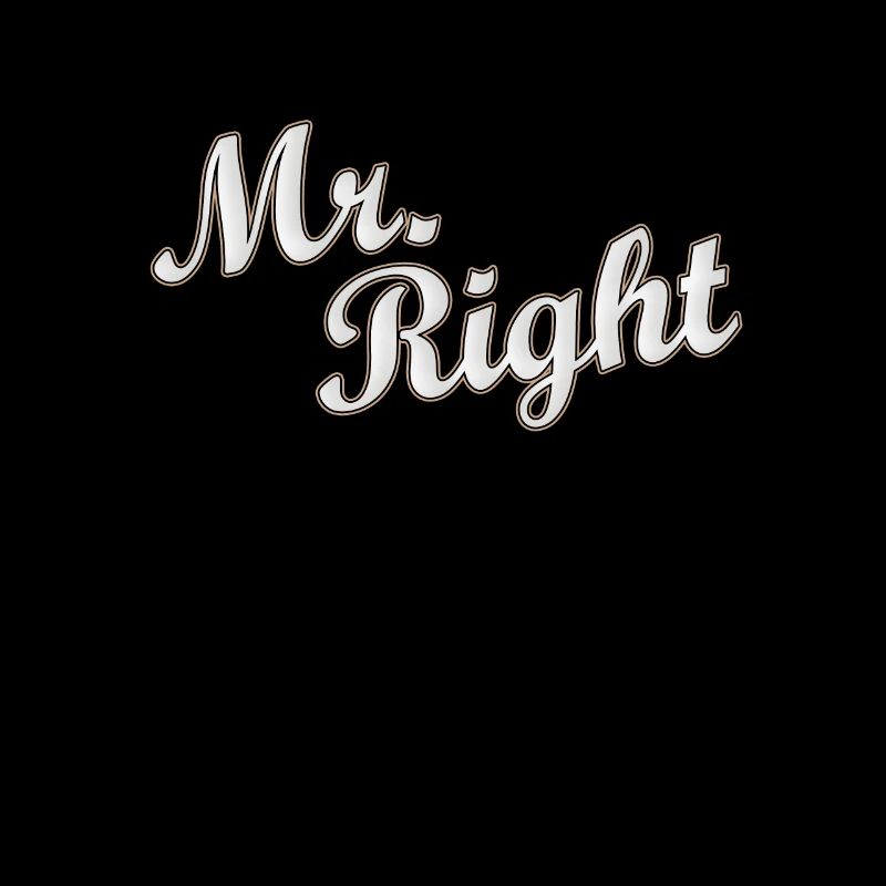 Mr Right Paarshirt / Partnershirt Gift Idea