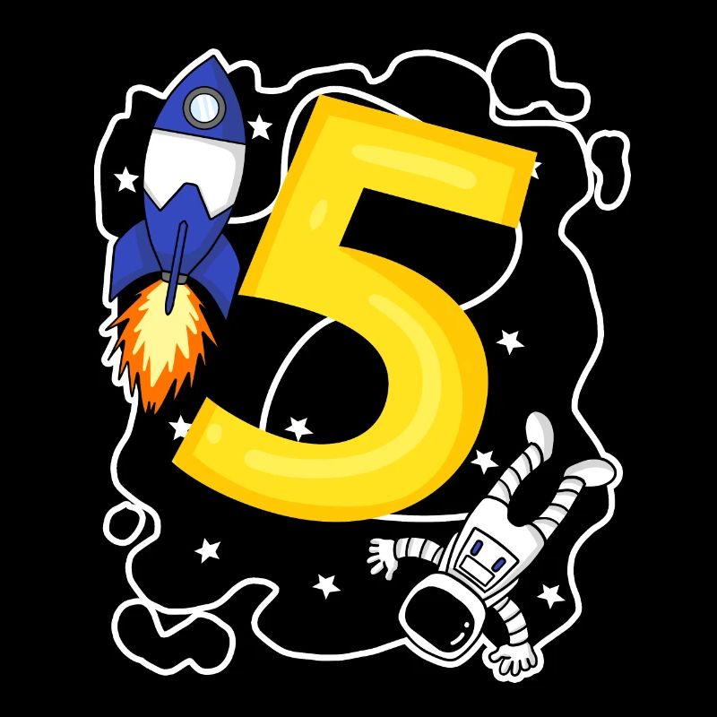 Young 5 years old astronaut