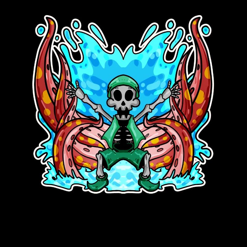 Squelette Octopus Pirate