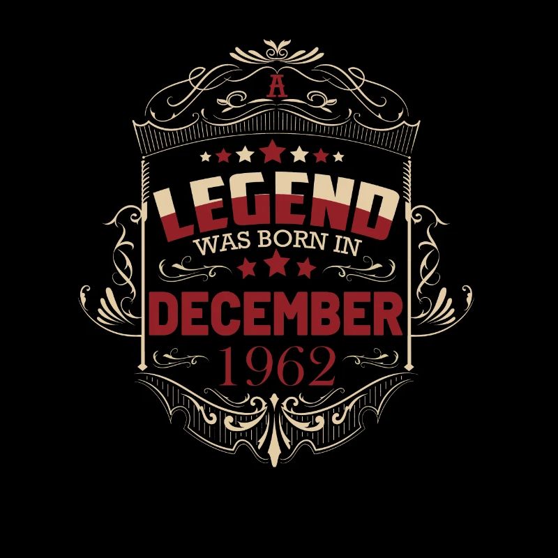 Anniversaire décembre 1962 Millésime