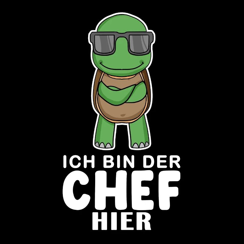 Cool Schildkröte Chef