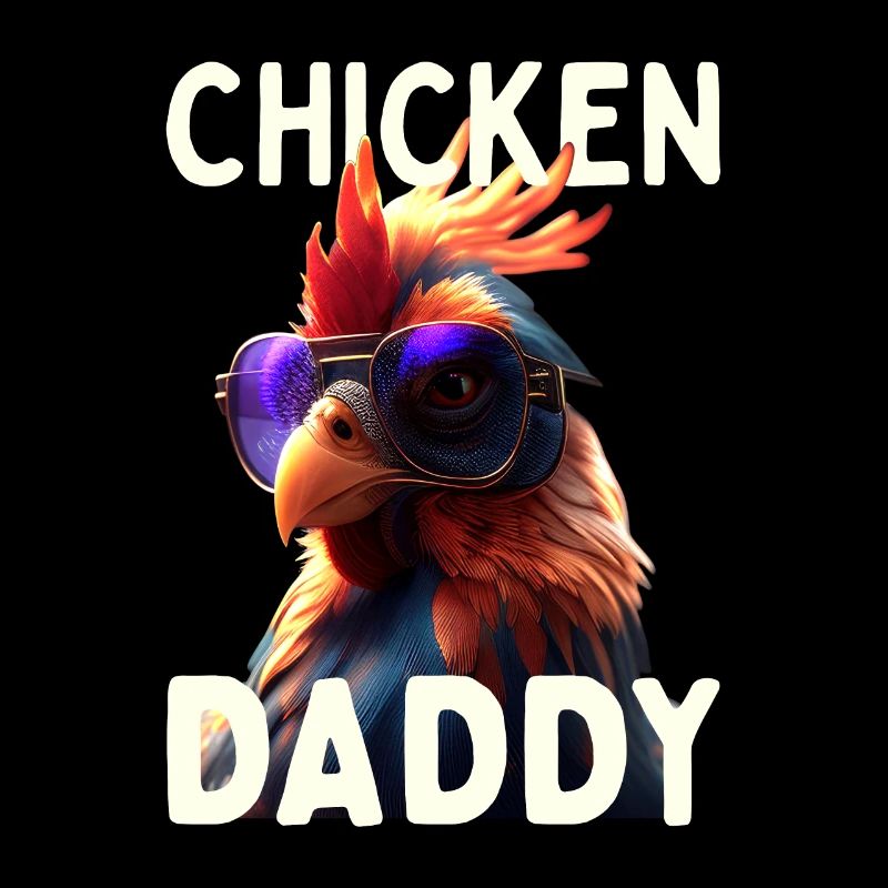 Chicken Daddy Chickens Father's Day Poultry Farmer Rooster