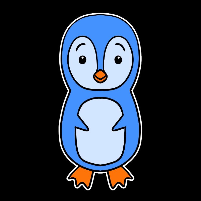 Simple Penguin - Pinguin Motiv