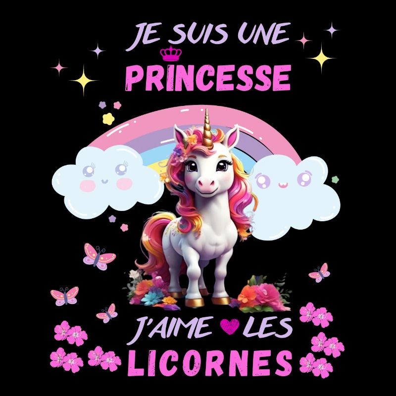 Ich bin eine Prinzessin, ich liebe Einhörner