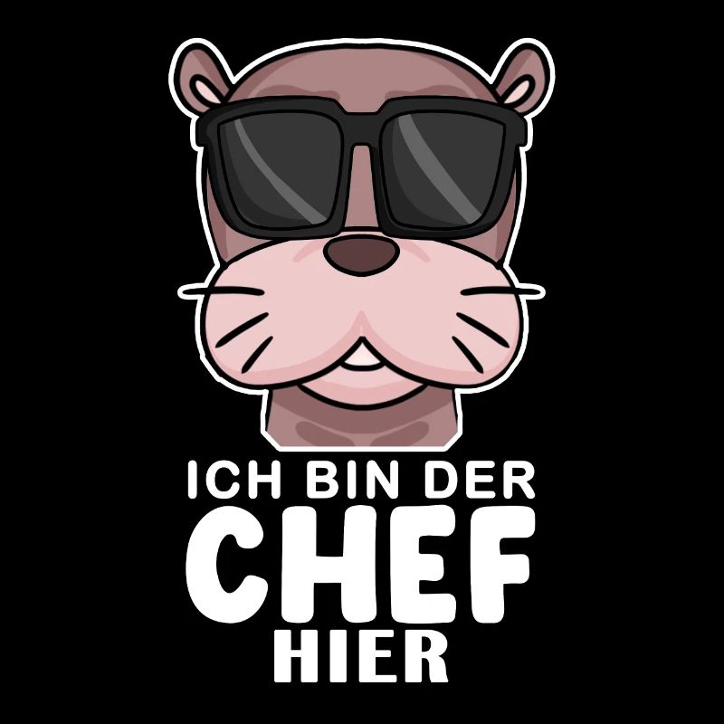 Chef Spruch mit Seelöwe Motiv