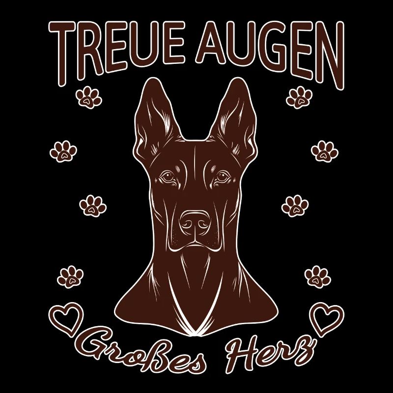 Dobermann Design – Herz & Treue Rust