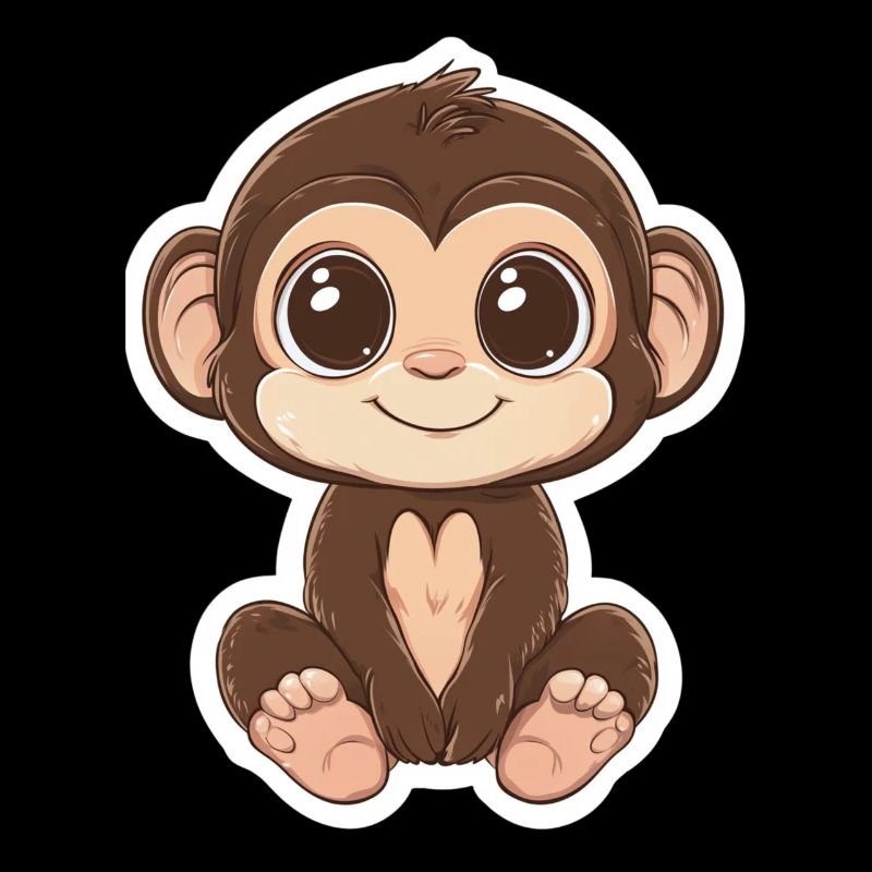 Singe Mignon Singe Cadeau pour les fans de Singe