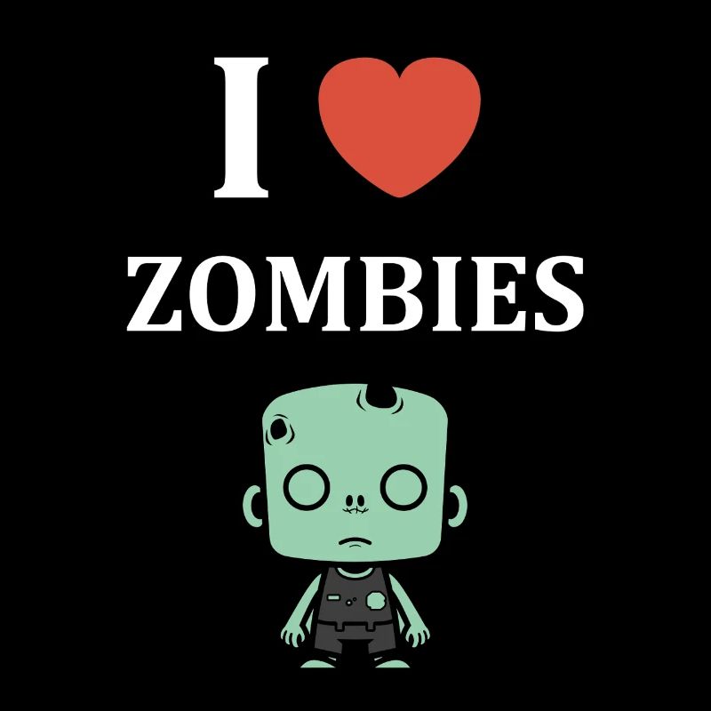 Zombies Mignon Illustration Originale