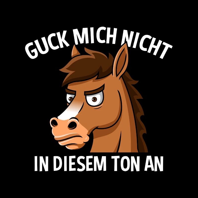 Ne me regarde pas sur ce ton, cheval