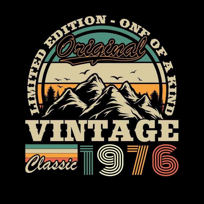 1976 Vintage Retro Geburtstagsgeschenk