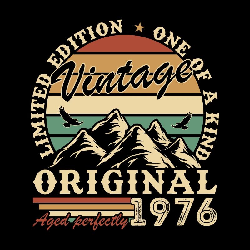 1976 Vintage Retro Geburtstagsgeschenk