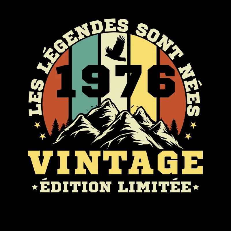 1976 Vintage Retro Geburtstagsgeschenk