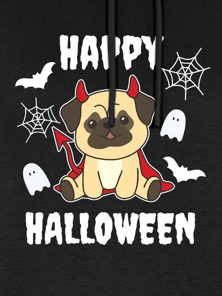 Pug Happy Halloween Devil