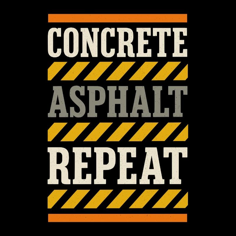 Road Construction Team Asphalt Concrete Team