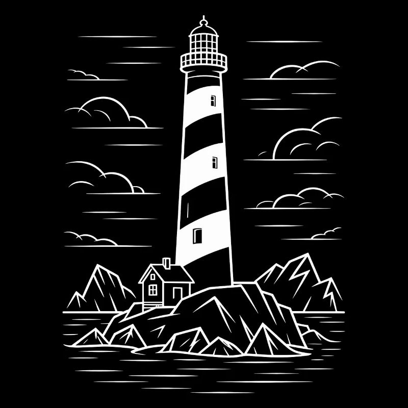 Phare sur le rocher