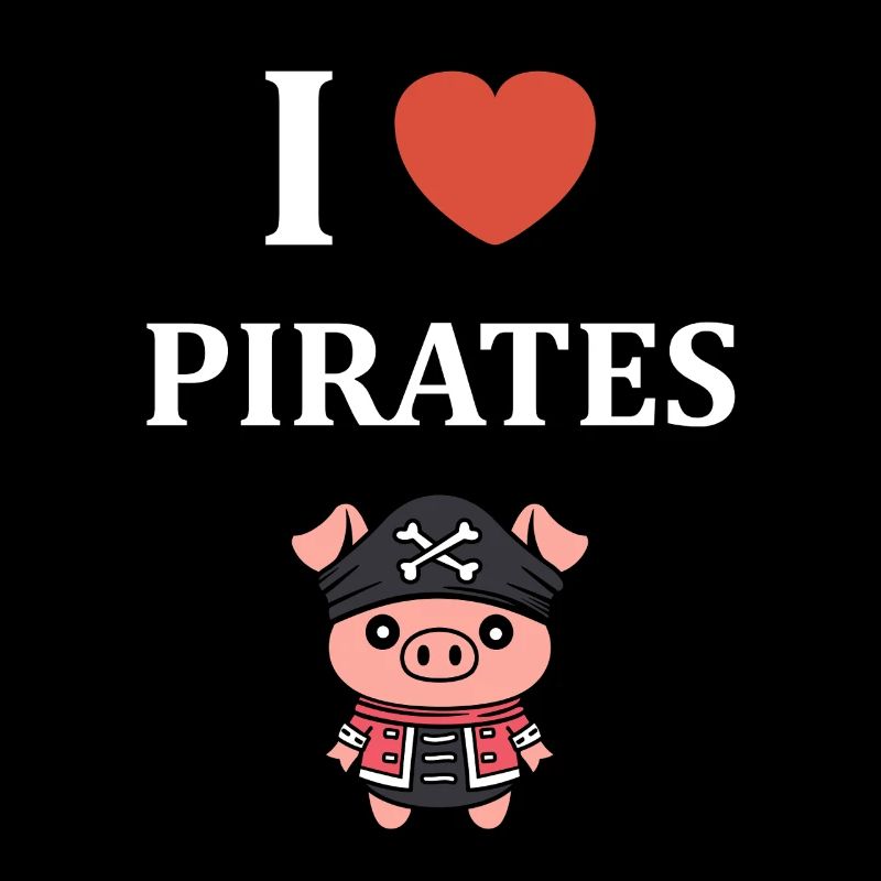 J'aime pirates cochons