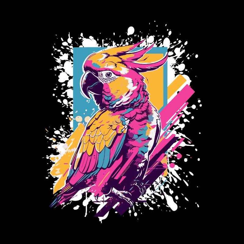 Neon Papagei Farbexplosion