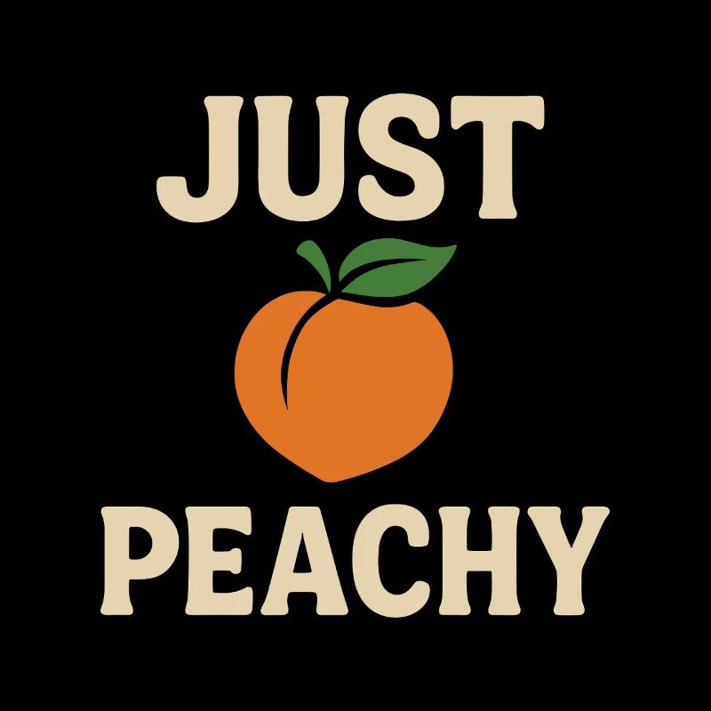 Just Peachy - Design de pêche amusant