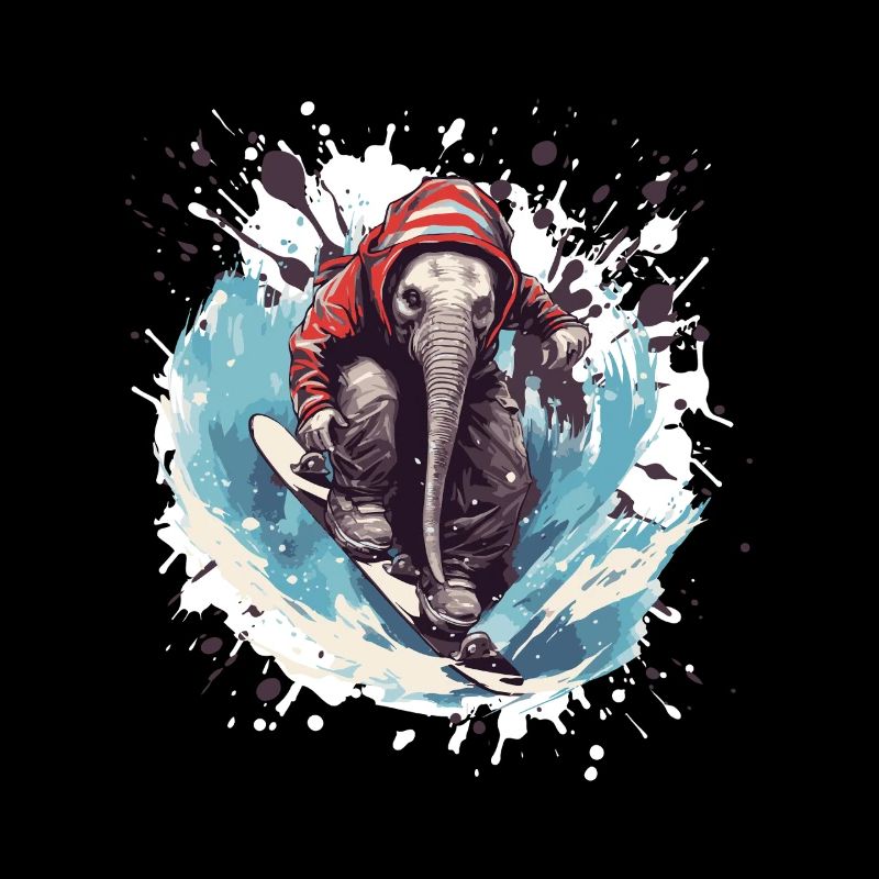 Planche à neige éléphant