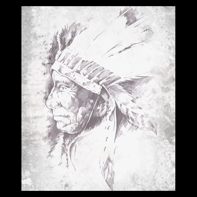 Native Grey Feather Chief