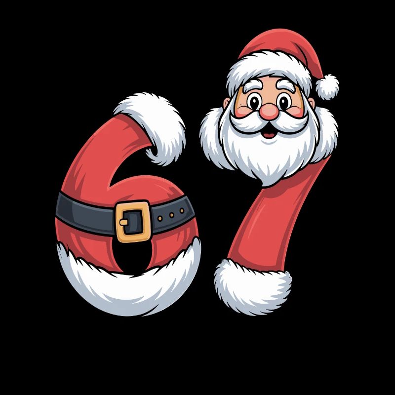 Chiffres de Noël 6 et 7 avec le Père Noël