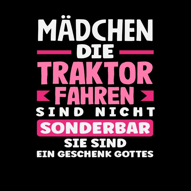 Traktorfahrer Lustiges Bauernhof Mädchen Traktor