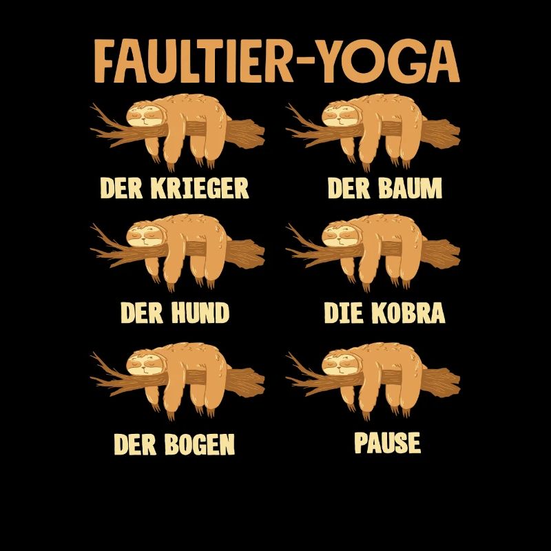 Faultier Yoga Routine Sport Geschenk