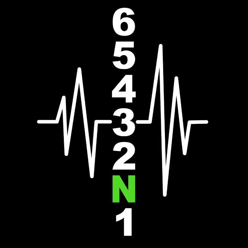 Motorcycle Gearshift Pattern with Heartbeat – Biker